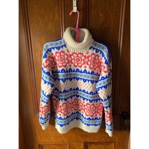 Hand knit sweater